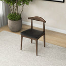 Destiny - Dining Chairs (Set of 2) - Black / Dark Brown by HouseOfZazla