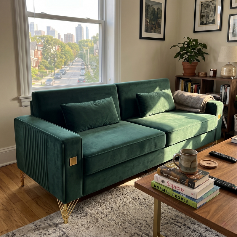 FX-P18-RG2(SOFA) Luxury Emerald, photo 3 of 10