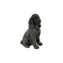 20" Bronze Finish Realistic Sitting Cocker Spaniel Dog Statue