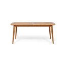 Placidity - Outdoor Expandable Dining Table With Slatted Tabletop And Tapered Legs