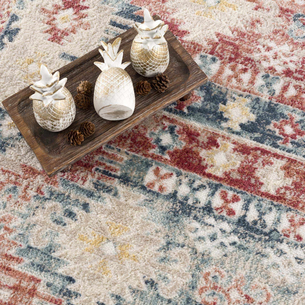 Bindi Blue & Rose Area Rug, photo 11 of 14