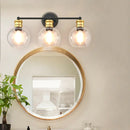 Modern 3-light Bubbled Glass Vanity Light by LJGDeals