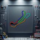 Barber Motosports Park Metal Neon Race Track  - MTN0119