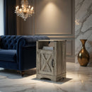 Farmhouse Nightstand, Charging Station & Storage by HouseOfZazla