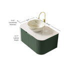 DINA 30" Bathroom Vanity & Sink, Floating Curved Edges by HouseOfZazla