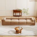 Stylish Sofa With Storage Seat And Cylindrical Backrest