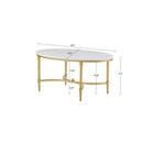 Bordeaux - Coffee Table - White / Gold by HouseOfZazla