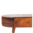 Oval Coffee Table With 1 Drawer - Chestnut by Unique Piece Furniture