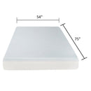 6" Firm Gel Memory Foam Mattress With Cooling Technology - White - Full