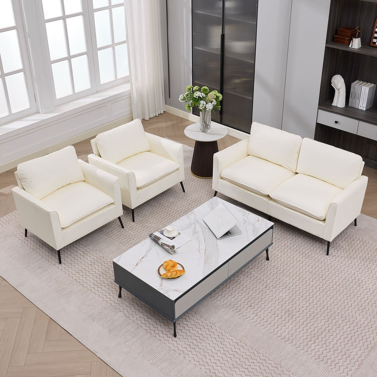 Upholstered Loveseat, For Living Room, photo 40 of 40
