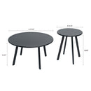 2-Piece Round Nesting Coffee Table Set, Modern by HouseOfZazla