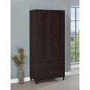 Nestor - 2 Drawer Tall Accent Cabinet With 2 Doors - Rustic by HouseOfZazla