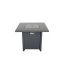 Outdoor Fire Pit Table With Lid - Gray by HouseOfZazla