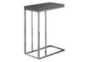 Accent Table, C-Shaped with Tempered Glass - Contemporary & Modern by HouseOfZazla