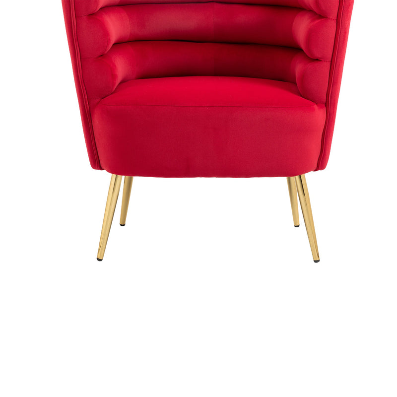 Accent Chair, leisure single chair with Golden feet