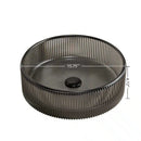 Sonny 16'' Bathroom Round Crystal Glass Sink Transparent by HouseOfZazla