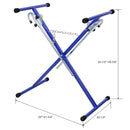 Folding Bumper Stand Lightweight Panel Stand - Blue by HouseOfZazla