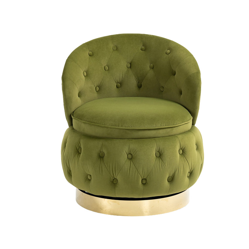 360 Degree Swivel Cuddle Barrel Accent Storage Chairs, Round Armchairs with Wide Upholstered, Fluffy Velvet Fabric Chair for Living Room, Bedroom, Office, Waiting Rooms