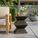Outdoor Lightweight Concrete Side Table by HouseOfZazla