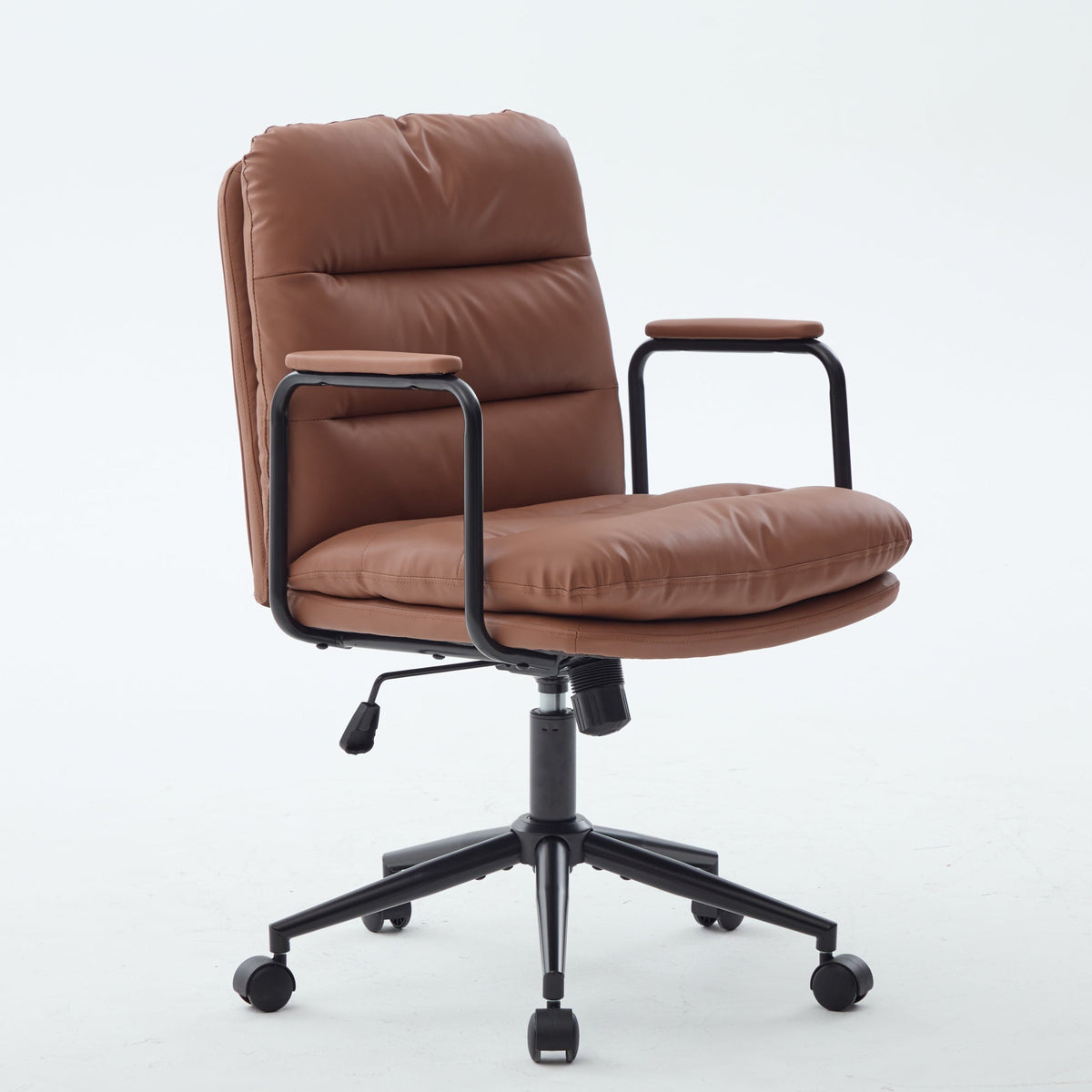 Mid Back Home Office Desk Task Chair with Wheels and Arms, photo 3 of 9