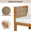 4 Pieces Patio Sofa Set - Outdoor Seating Group for 5
