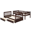 Bunk Bed With Ladders And 2 Storage Drawers by HouseOfZazla