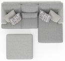 Titan - Sectional With Comfort Coil Seating, Cocktail Ottoman And Accent Pillows Included
