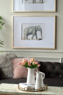 23.6x31.5" Fake Elephant Pencil Drawings, Set of 2