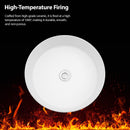 Elegant Ceramic Vessel Bathroom Sink With Stain Resistant Finish by HouseOfZazla