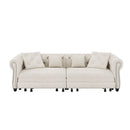 3 In 1 Pull Out Convertible Sleeper Sofa Bed, King Size, Chaise Lounge