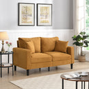 Modern Upholstered Loveseat Sofa, High Resilience by Unique Piece Furniture