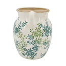 Floral Twin-Handle Vase