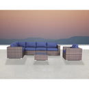 Wicker Seating Group Set With Table And Cushions by Unique Piece Furniture