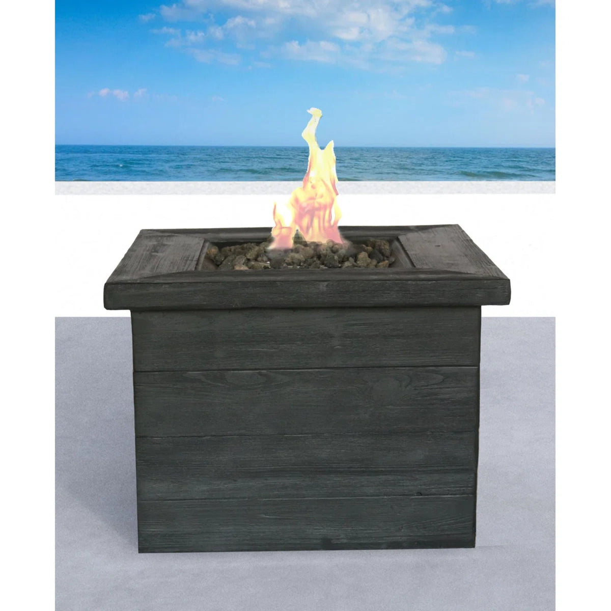 Fiber Reinforced Propane / Natural Gas, Fire Pit Table - Charcoal, photo 4 of 5