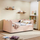 Gingham Daybed With USB Charging Port, Wave-Shaped Design by Unique Piece Furniture