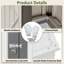White 4' x 7' Lean-To Storage Shed by HouseOfZazla
