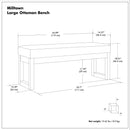Milltown - Upholstered Ottoman Bench by Unique Piece Furniture