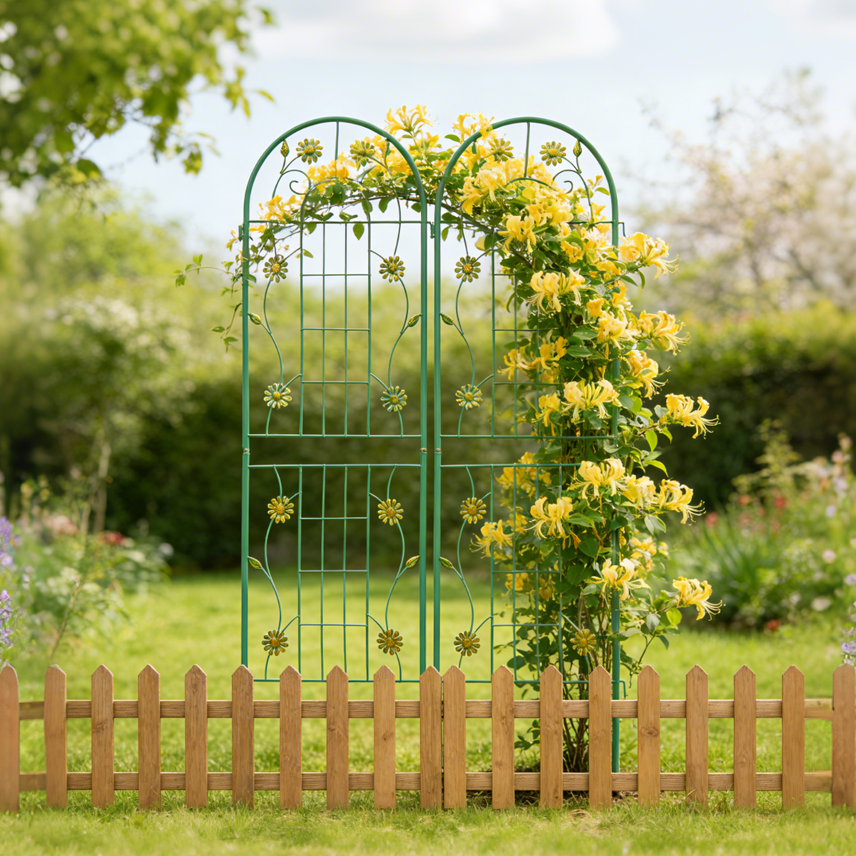 2 Pack Metal Garden Trellis 71" x 19.7", photo 6 of 10