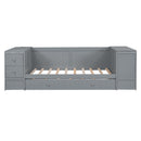 Daybed With Storage Arms, Trundle And Charging Station by HouseOfZazla