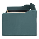 Upholstered Simple Design Daybed With Trundle And 3 Drawers