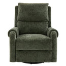 Manual Recliner Massage Chair With Swivel Rocker, 8 Massage Modes, Side Storage Pocket