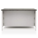 Counter Height Dining Table With Storage Cabinet Base - Dark Gray / Off White / Off White / Gray