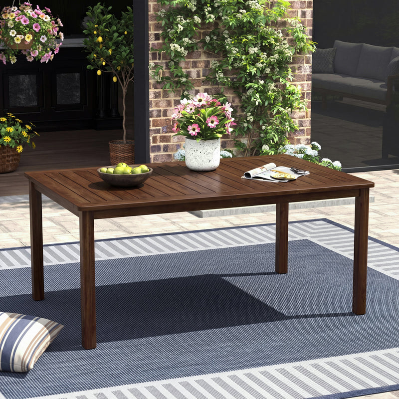 Rectangular Acacia Outdoor Dining Table, photo 2 of 10