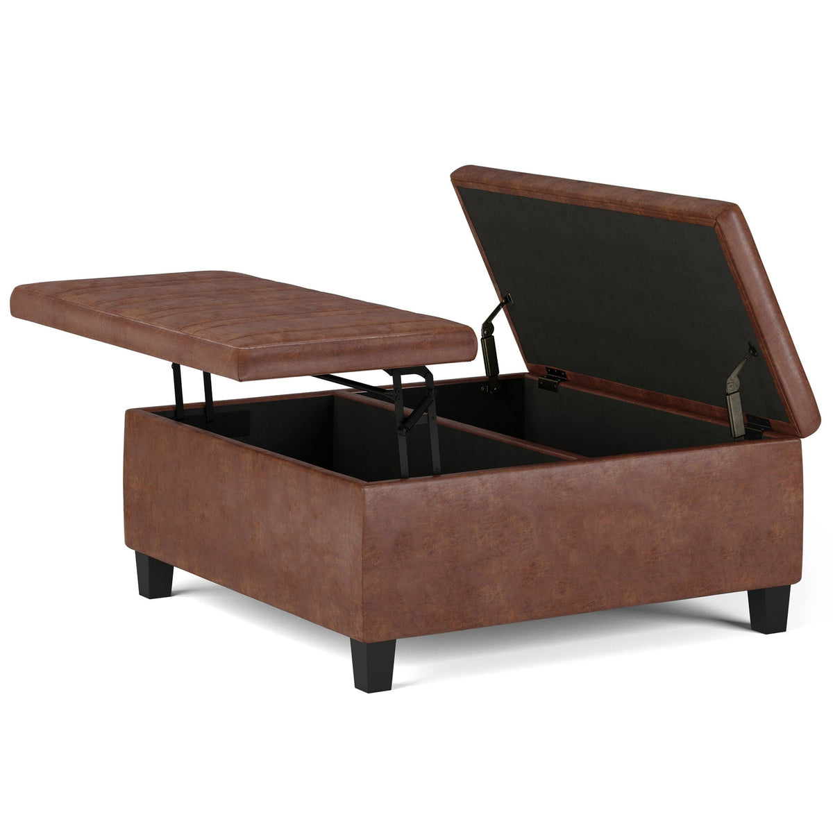 Ellis - Coffee Table Storage Ottoman Contemporary Design, photo 25 of 28