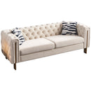 Chesterfield - Modern Tufted Living Room Sofa, 84.25''W Couch by HouseOfZazla
