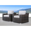 Modern Patio Chair With Cushions (Set of 2) - Brown by HouseOfZazla