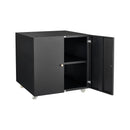 Office Furniture Copier Cabinet 2 Door Steel Copier Stand Mobile Pedestal File Printer Stand by Unique Piece Furniture
