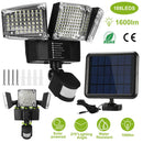 Solar Lights Outdoor 188 LEDs 1600lm Solar Security Lights Motion Sensor Lights 270¡Lighting Angle Waterproof Dusk to Dawn Solar Wall Lights 360¡Rotat