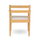 Outdoor Acacia Dining Armchair with Cushions, Set of 2