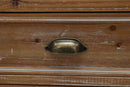 Rustic Wooden Storage Cabinet with Decorative Cutout Door & 3 Drawers